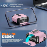 Schutzhülle für AirPods 4 mit stoßfestem Gehäuse, Karabiner und Standfunktion - ideal für Alltag und unterwegs