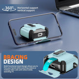 Schutzhülle für AirPods 4 mit stoßfestem Gehäuse, Karabiner und Standfunktion - ideal für Alltag und unterwegs