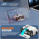 Schutzhülle für AirPods 4 mit stoßfestem Gehäuse, Karabiner und Standfunktion - ideal für Alltag und unterwegs