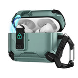 Schutzhülle für AirPods Pro 3 mit stoßfestem Gehäuse, Karabiner und Standfunktion - ideal für Alltag und unterwegs