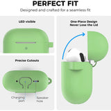 Silikon Schutzhülle für AirPods 4 mit Soft-Touch Oberfläche, Karabiner und LED-Sichtfenster - ideal für Alltag, Sport und Reisen