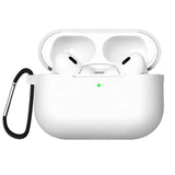Silikon Schutzhülle für AirPods Pro 3 mit Soft-Touch Oberfläche, Karabiner und LED-Sichtfenster - ideal für Alltag, Sport und Reisen