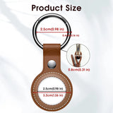 Hülle für Airtag aus Kunstleder mit Karabinerhaken – ideal für Schlüssel & Taschen