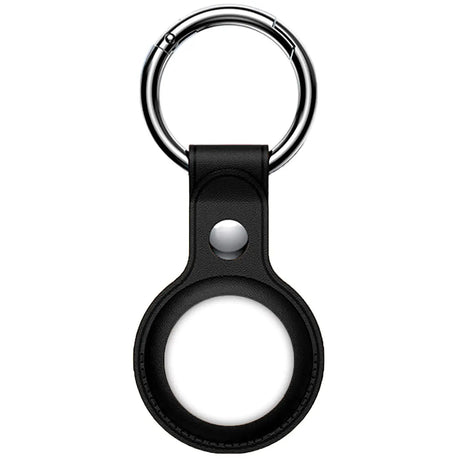 Hülle für Airtag aus Kunstleder mit Karabinerhaken – ideal für Schlüssel & Taschen