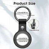 Hülle für Airtag aus Kunstleder mit Karabinerhaken – ideal für Schlüssel & Taschen