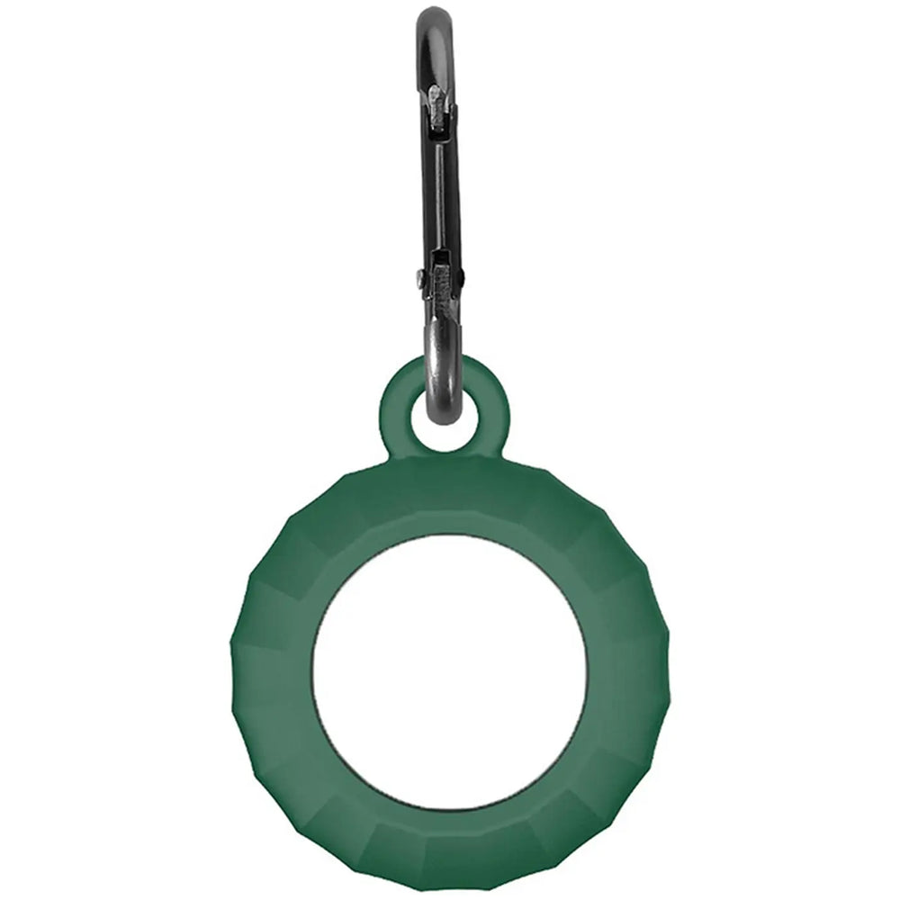 Silikon-Tag-Case mit Öse und Karabinerhaken – Schutz für deinen Air Tag.