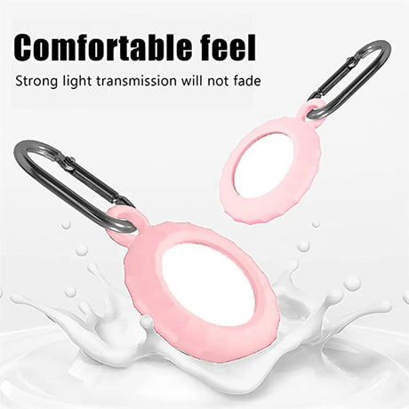 Silikon-Tag-Case mit Öse und Karabinerhaken – Schutz für deinen Air Tag.