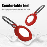 Silikon-Tag-Case mit Öse und Karabinerhaken – Schutz für deinen Air Tag.