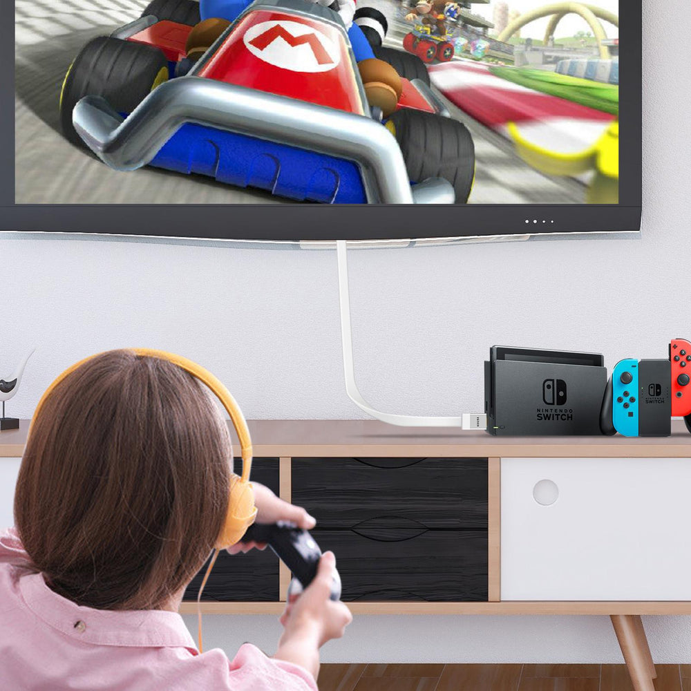 HDMI Flach Kabel - HD-Flat-100B - 7.5M - Weiss