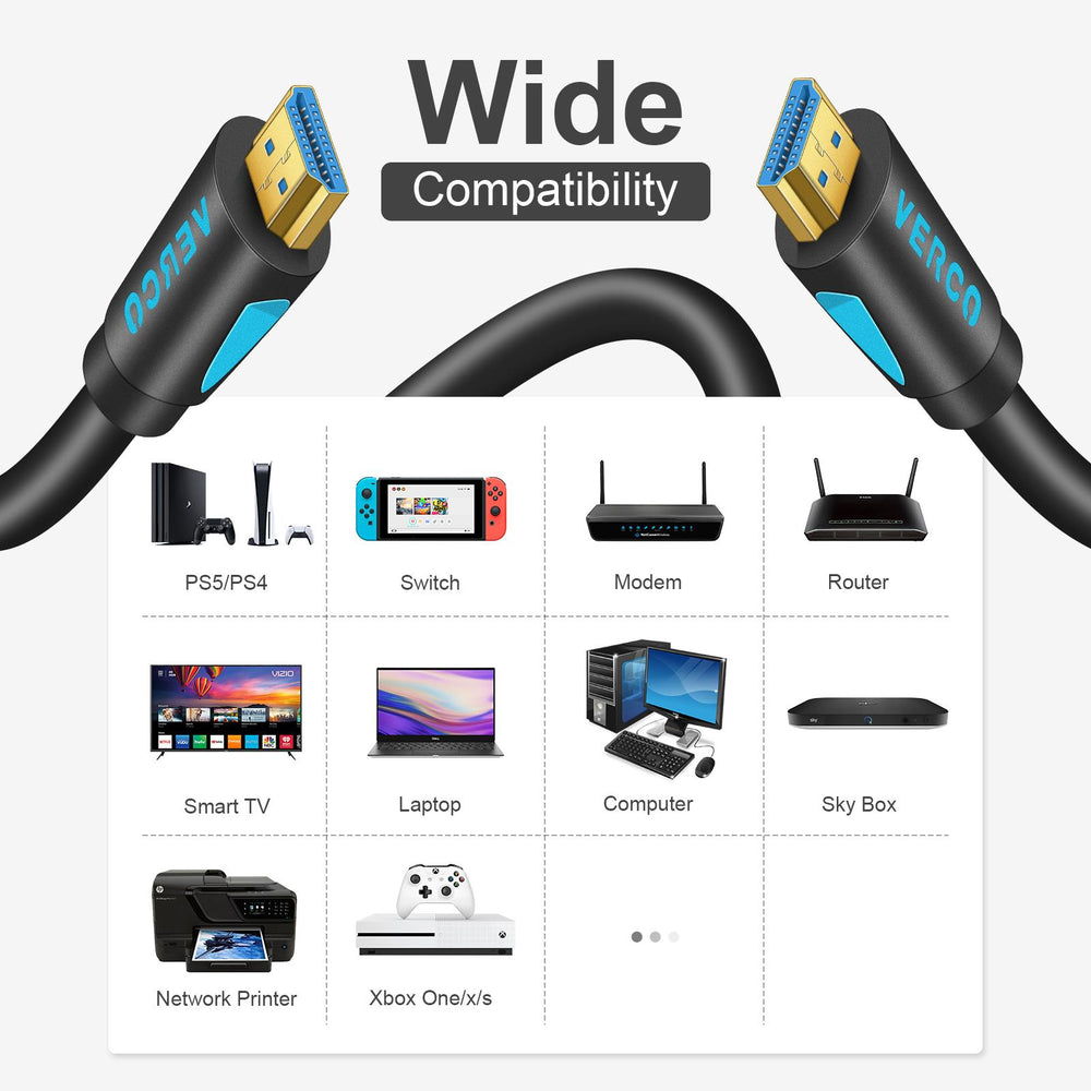 HDMI 2.1 Kabel - HD-8K-120B - 1M - Schwarz