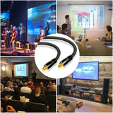 Toslink Kabel Nylon DTS - TLK-66F - 0.5M - Schwarz