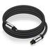 VERCO Toslink Rund Kabel 1m für digitale Audio Signale