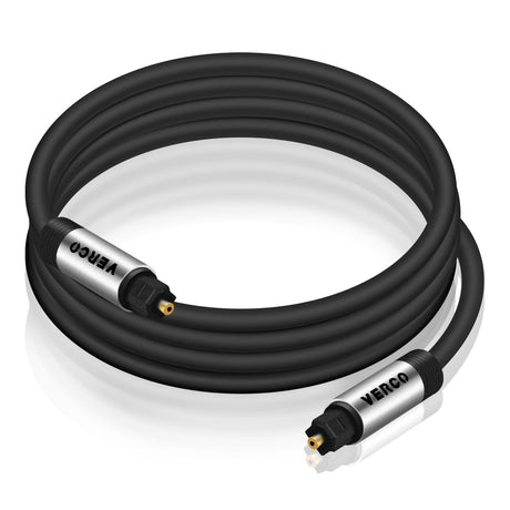 VERCO Toslink Rund Kabel 3m für digitale Audio Signale