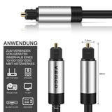 Toslink Kabel PVC - TLK-55W - 5M - Schwarz