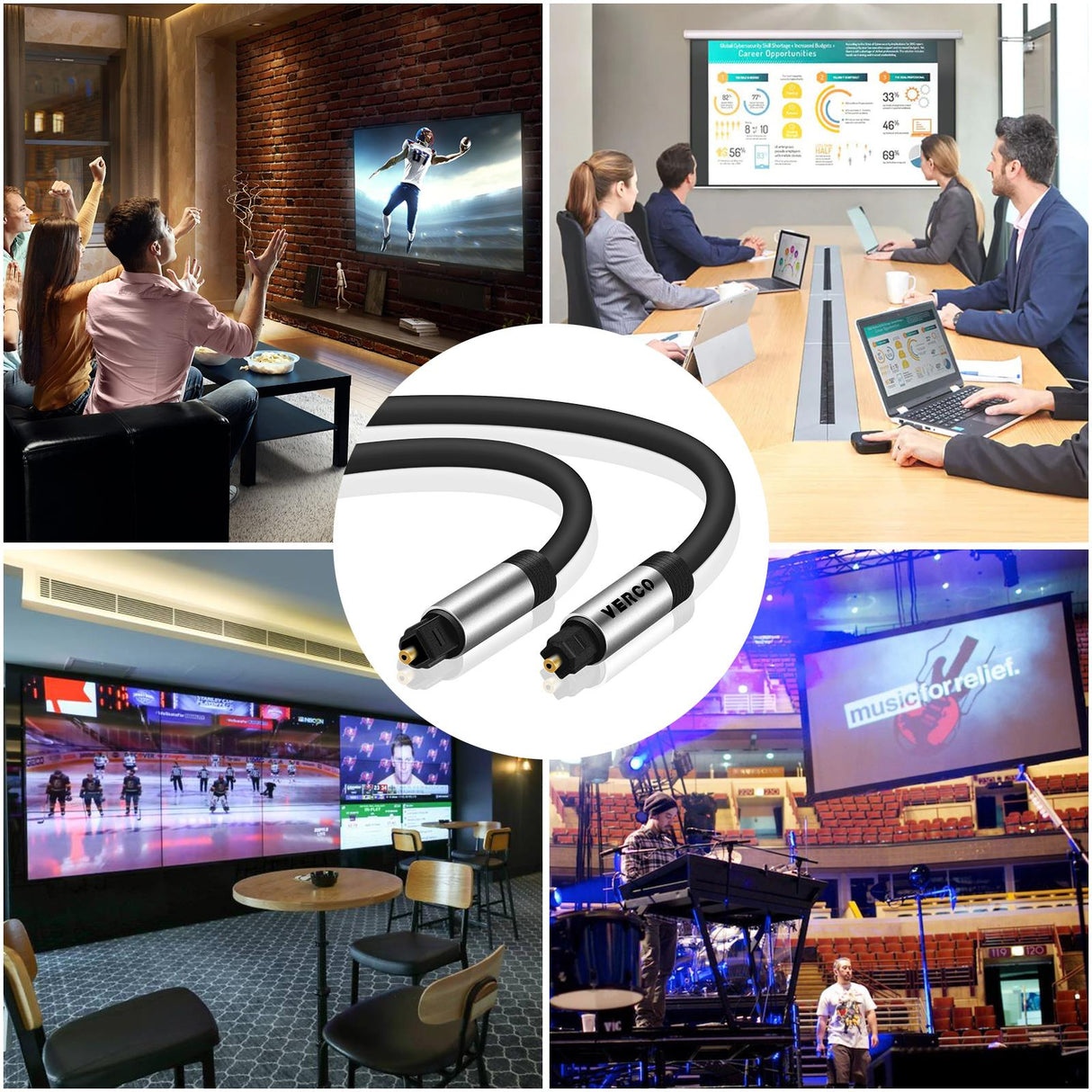 Toslink Kabel PVC - TLK-55W - 7.5M - Schwarz