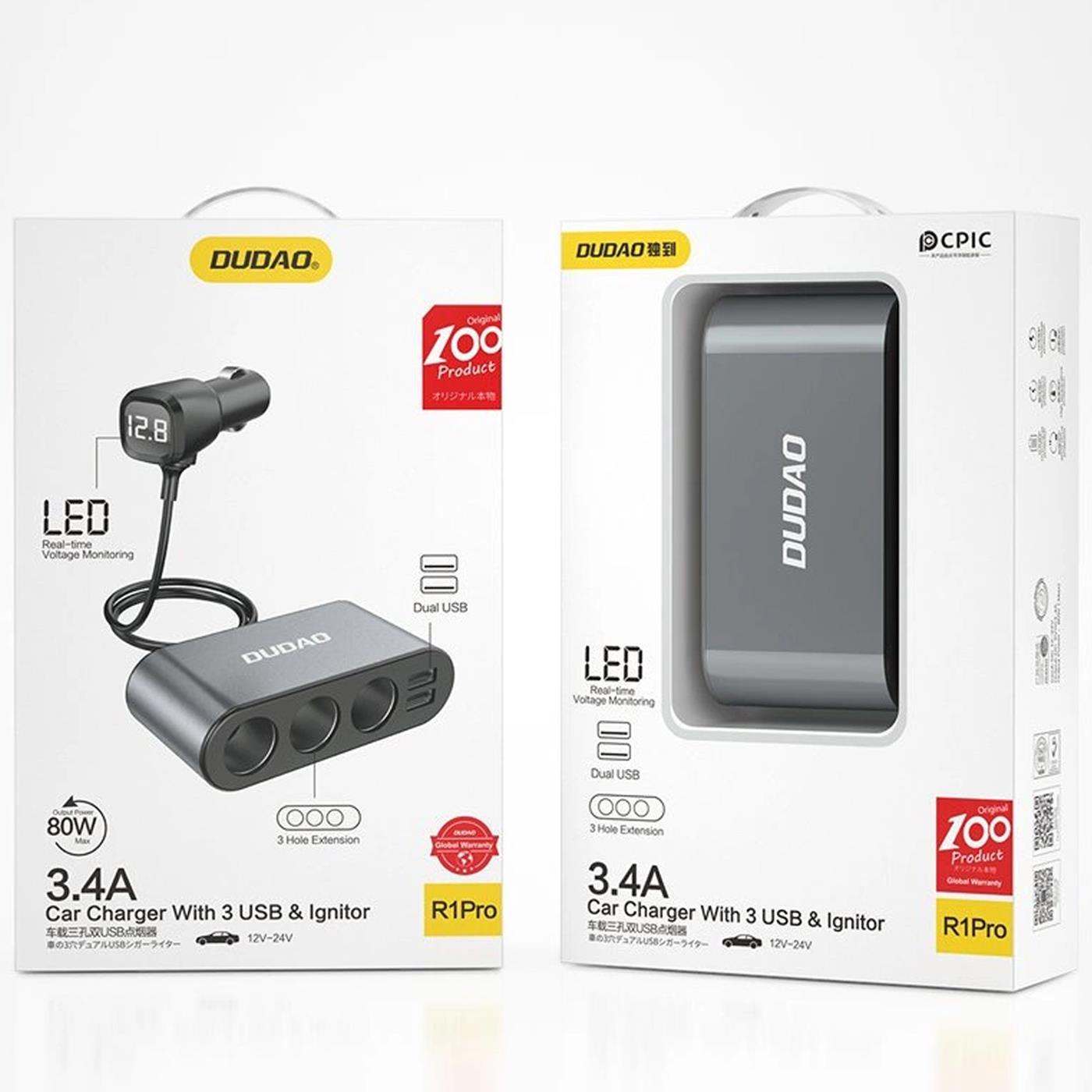 KFZ Ladeadapter – 2x USB 3x Zigarettenanzünder