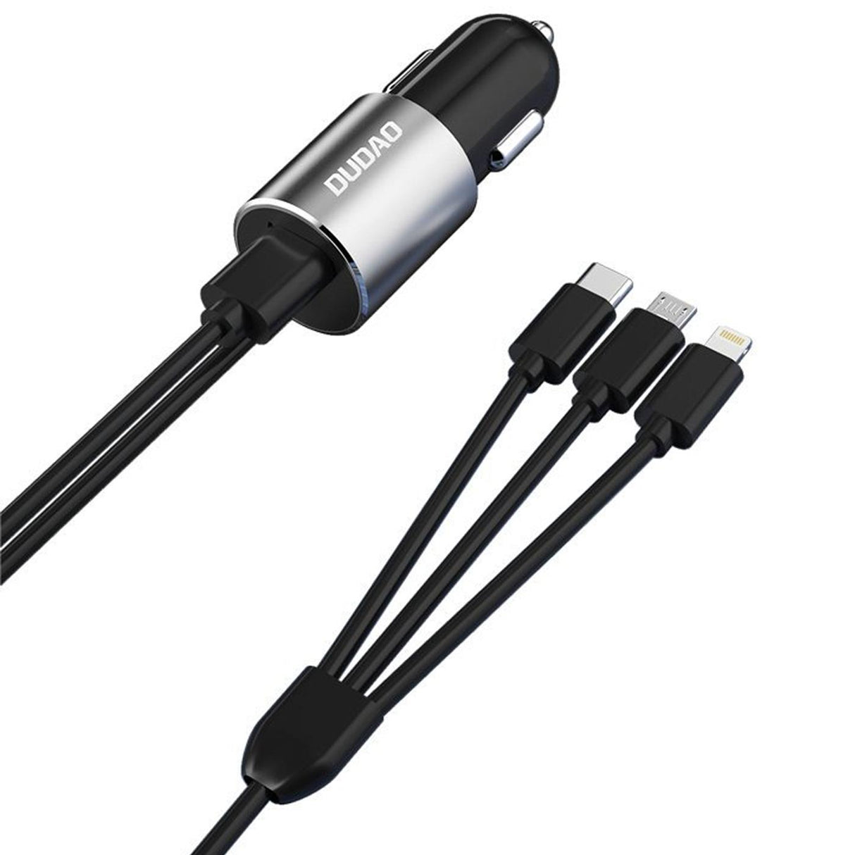 Kfz Ladegerät mit 3in1 Kabel – USB-A Ladeport