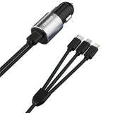 Kfz Ladegerät mit 3in1 Kabel – USB-A Ladeport