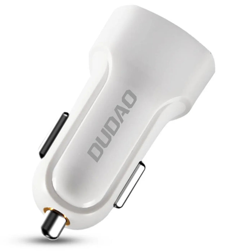 Dudao KFZ Ladegerät R7 Weiß mit abnehmbarem 3in1 Ladekabel