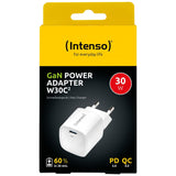 Intenso W30C GaN Ladegerät 30W Weiss