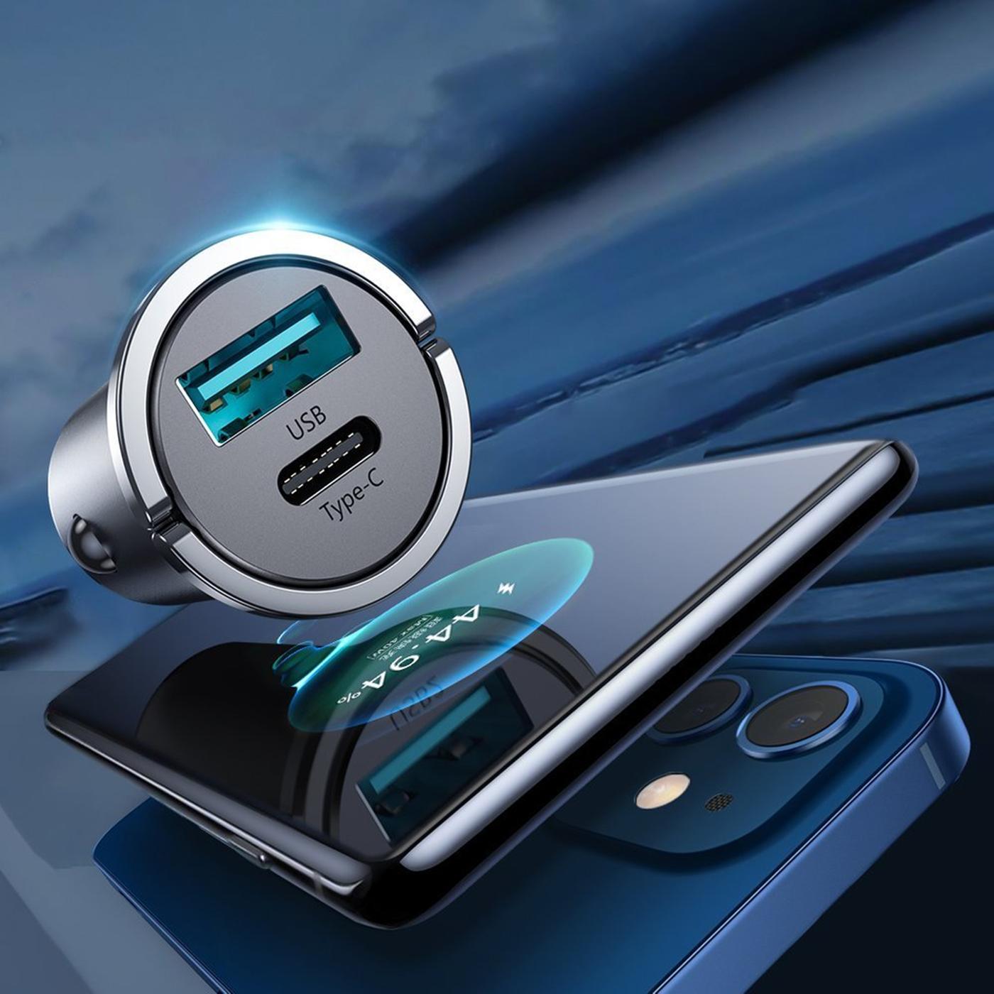 KFZ Ladegerät Schnellladung – 45W USB-C USB-A