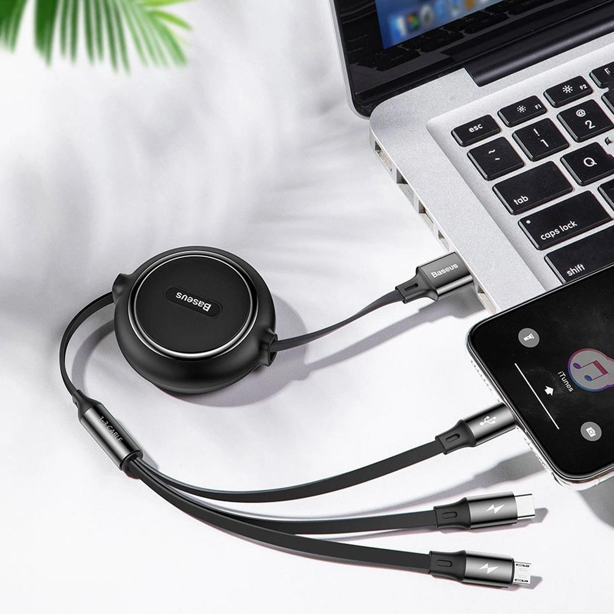 Baseus USB Kabel - CAMLT-JH01 - 3in1 - Schwarz