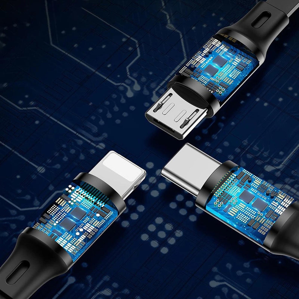 Baseus USB Kabel - CAMLT-JH01 - 3in1 - Schwarz