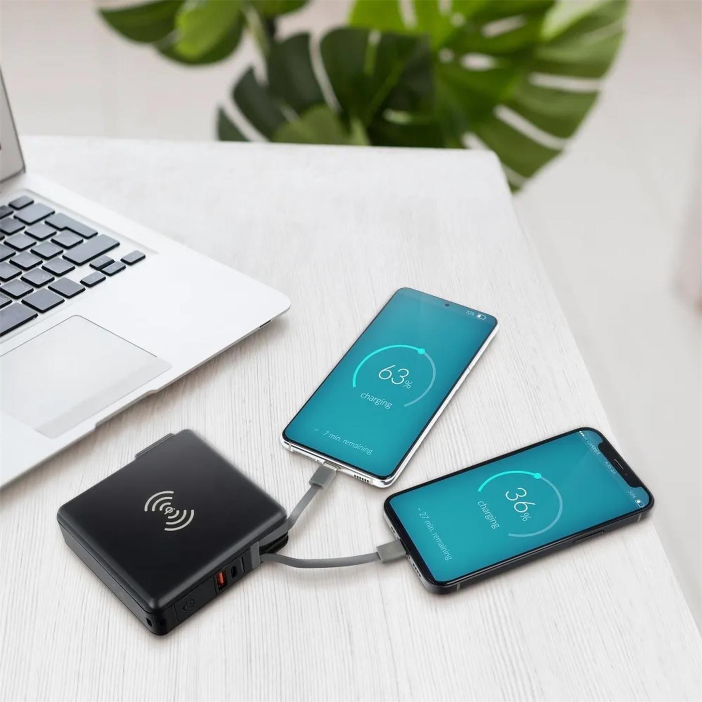 Reiseladegerät Multi-Ladegerät – Induktiv & Powerbank