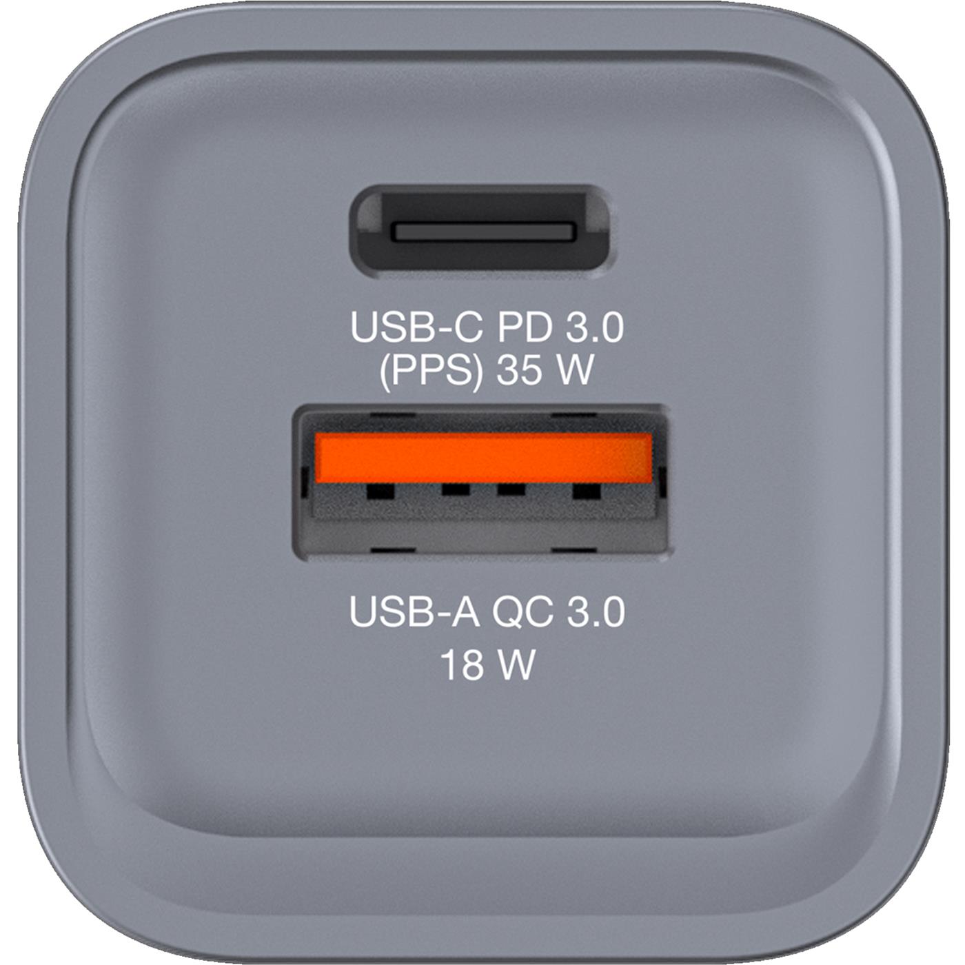 GaN Ladegerät 35W – USB-C PD & USB-A QC 3.0