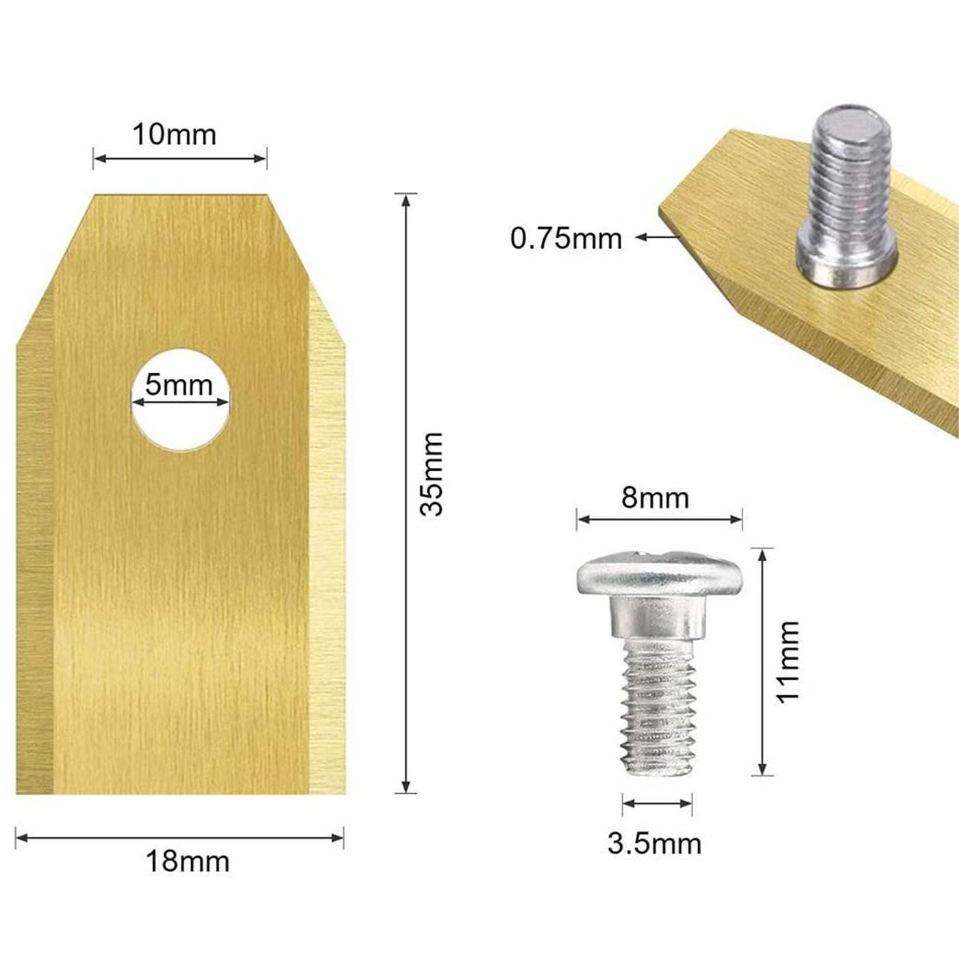 Mähroboter Messer Set – Titan & Edelstahl Ersatzklingen