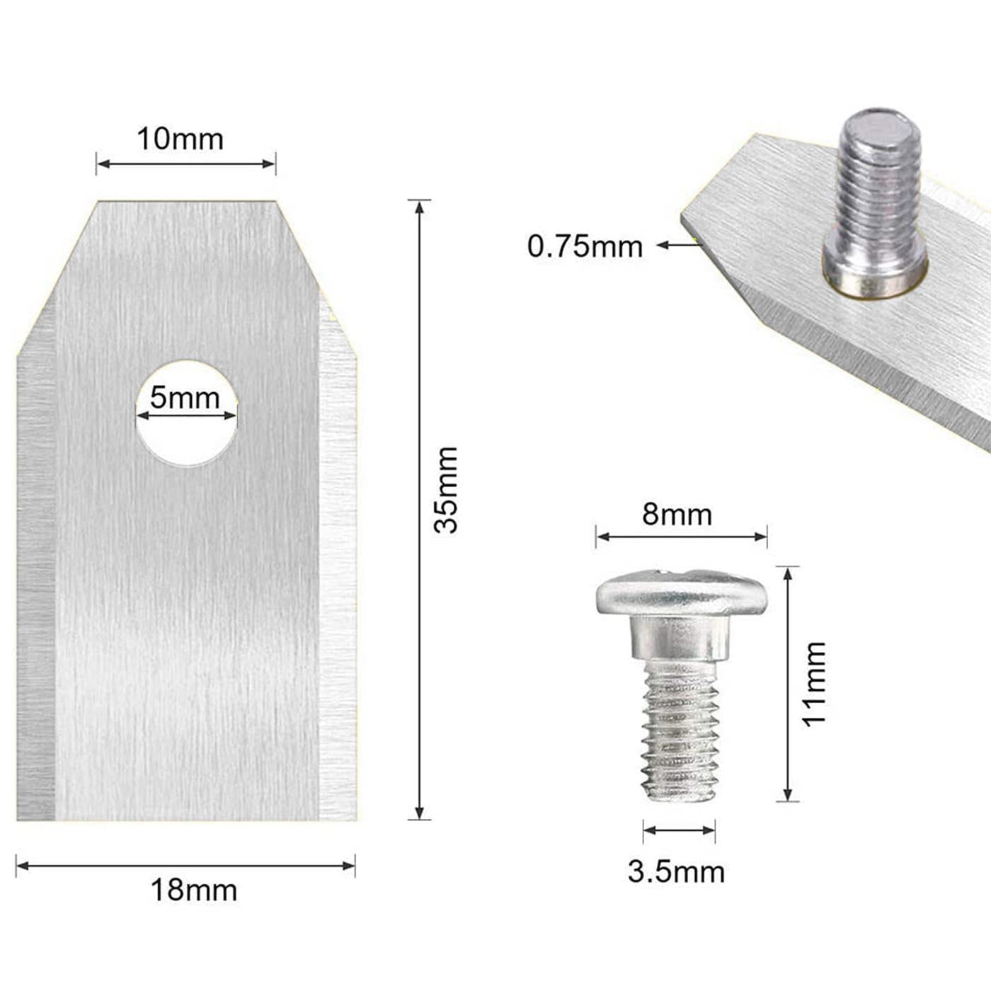 Mähroboter Messer Set – Titan & Edelstahl Ersatzklingen
