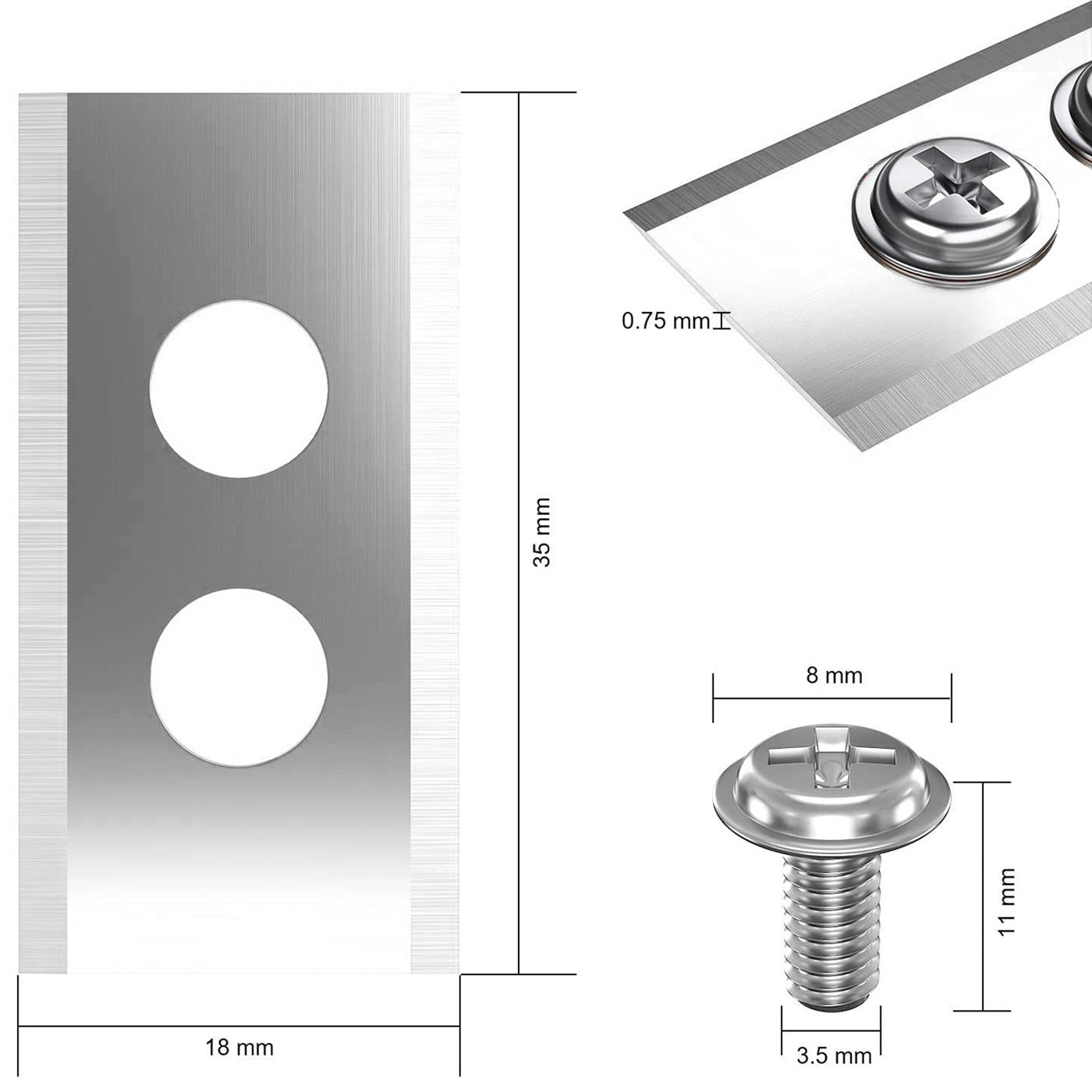 Mähroboter Messer Set – Titan & Edelstahl Ersatzklingen