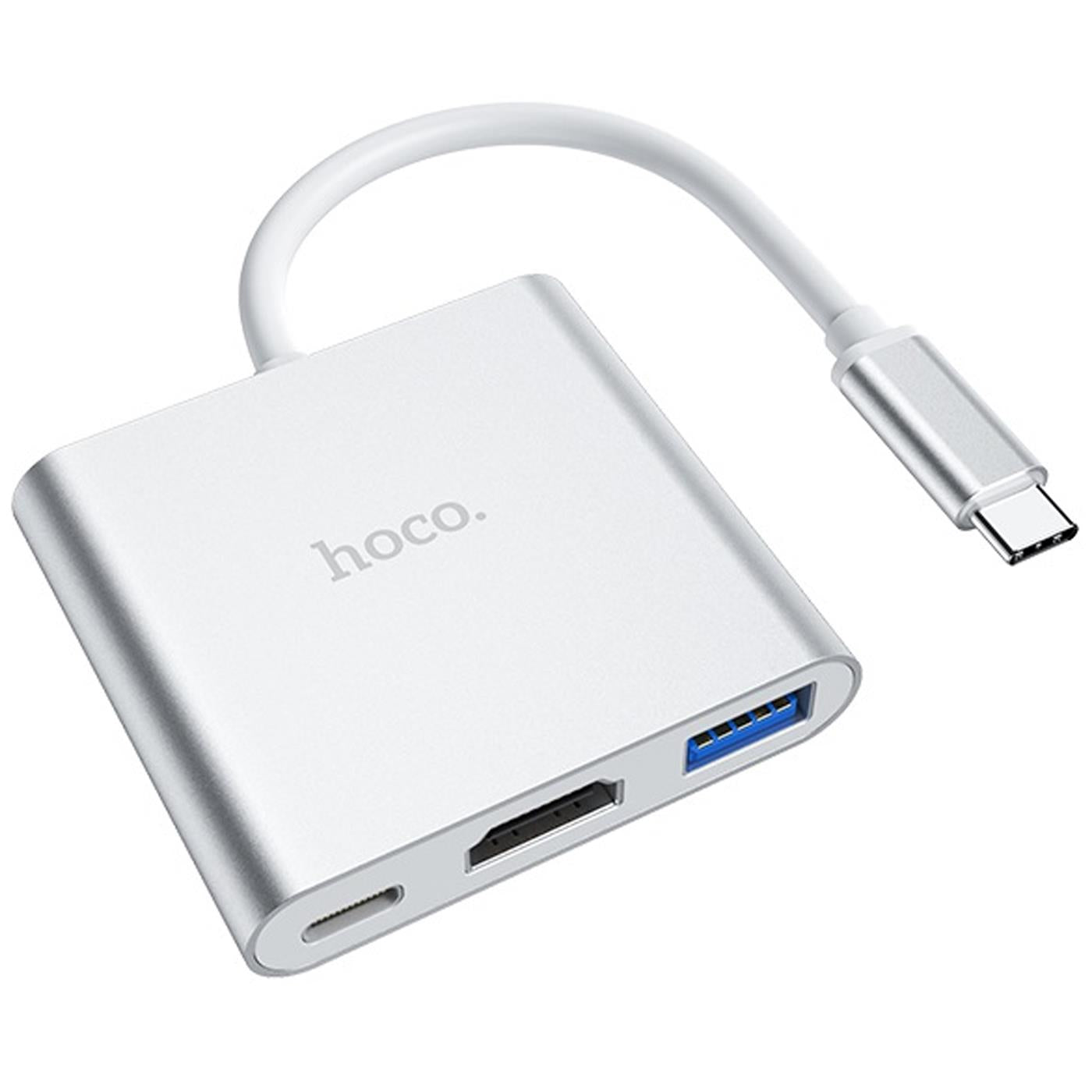 USB C Hub 3-in-1 – HDMI 4K & USB 3.0 & PD 60W