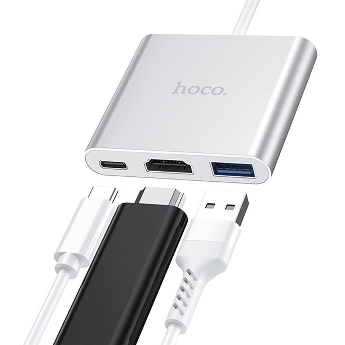 USB C Hub 3-in-1 – HDMI 4K & USB 3.0 & PD 60W