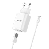Netzladegerät Dual USB – Hoco C62A mit microUSB Kabel