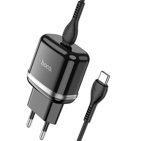 Netz-Ladegerät Hoco - N24 Typ C - Schwarz