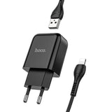 Netz-Ladegerät Hoco - N2 Lightning - Schwarz