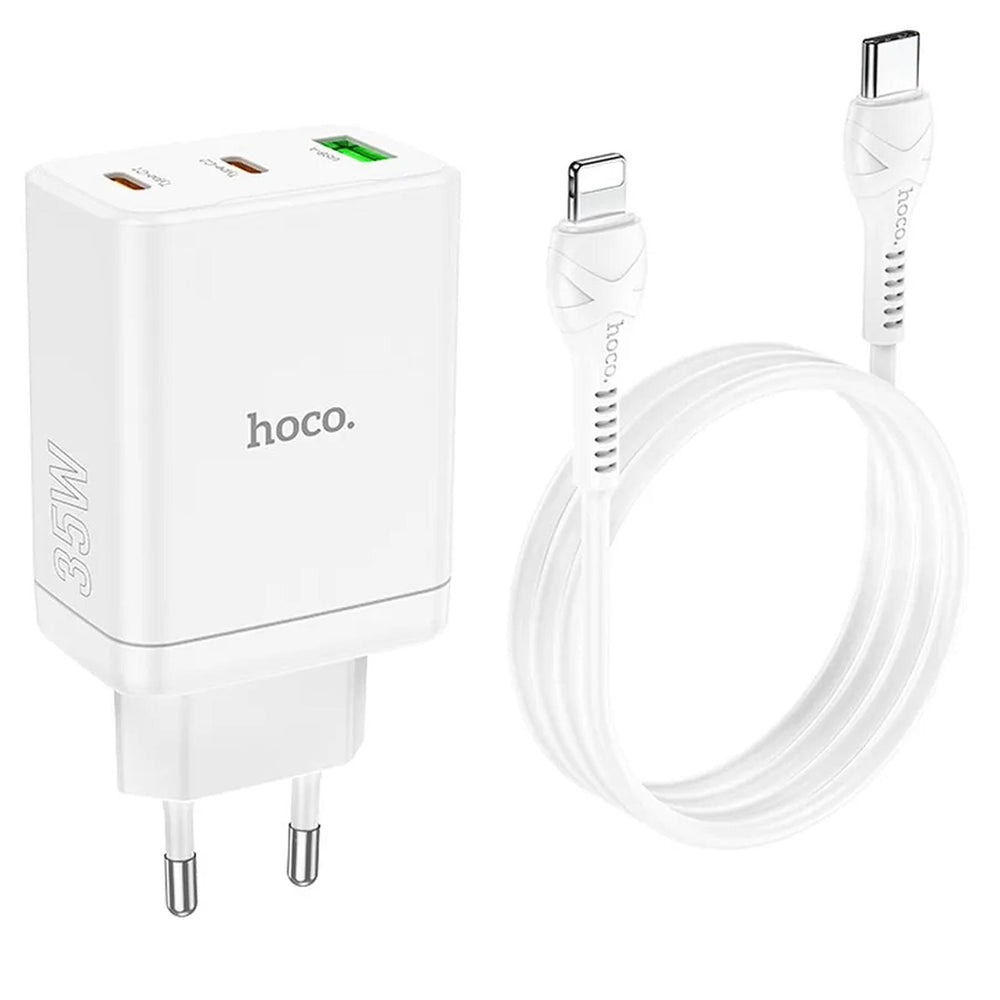 Netz-Ladegerät Hoco - N33 Start Lightning - Weiss