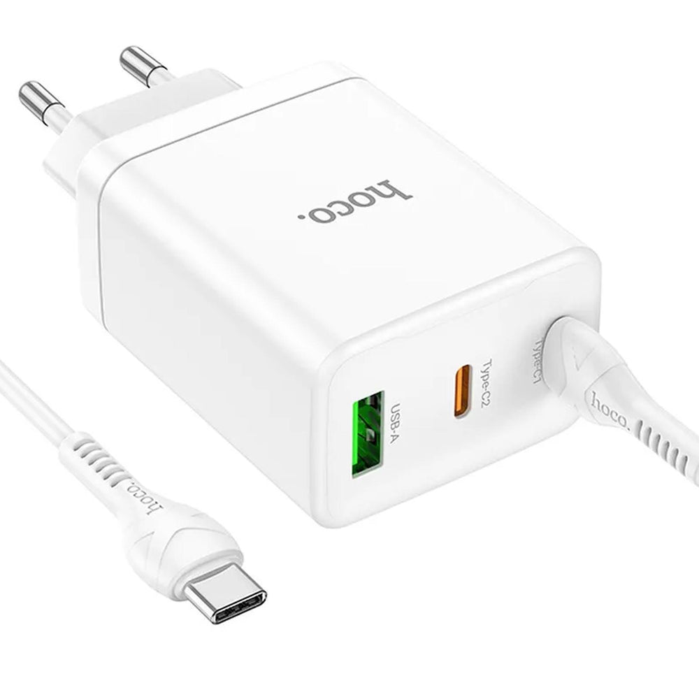 Netz-Ladegerät Hoco - N33 Start Typ C - Weiss