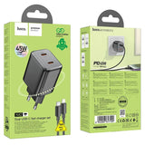 GaN Ladegerät 45W USB-C – Dual Port Schnelllader