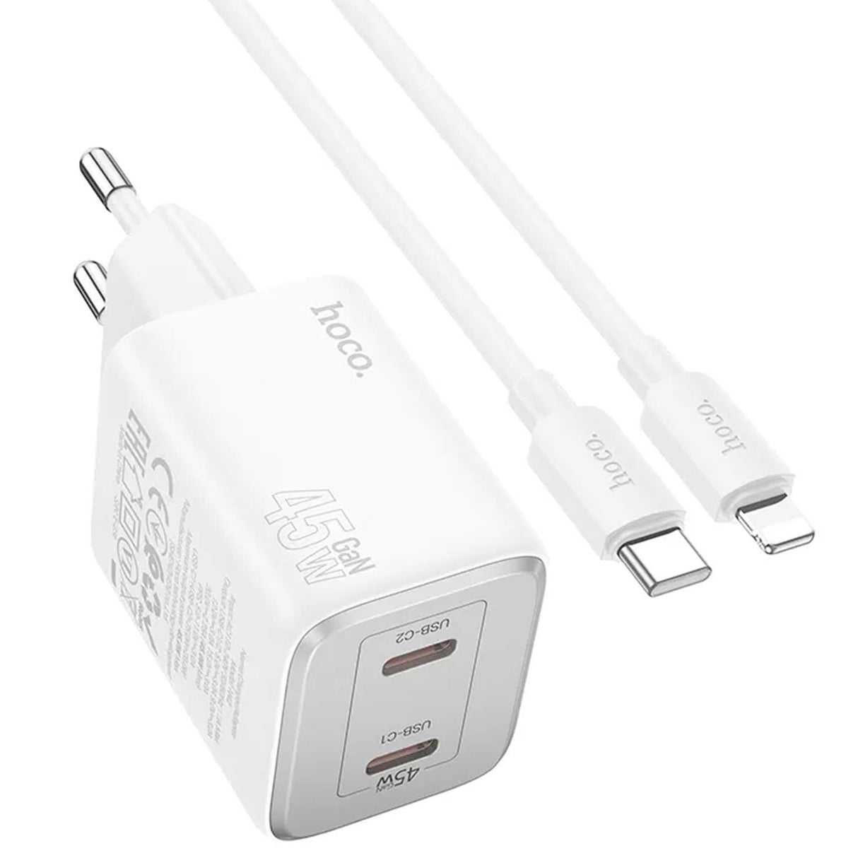 GaN Ladegerät 45W USB-C – Dual Port Schnelllader