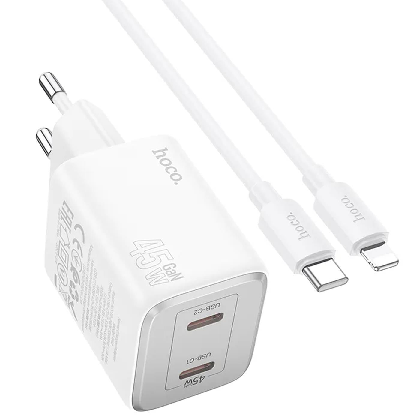 GaN Ladegerät 45W USB-C – Dual Port Schnelllader