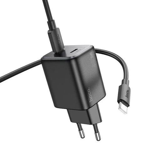 GaN USB-C Netz-Ladegerät Hoco N42 mit 2 USB-C Anschlüssen und Kabel-Option