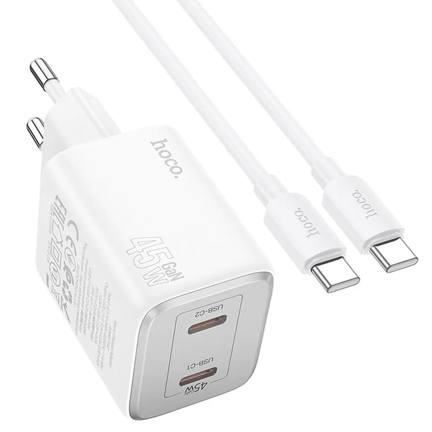 GaN Ladegerät 45W USB-C – Dual Port Schnelllader