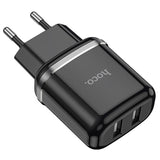 Netzladegerät Dual USB – Hoco N4 2.4A Schwarz