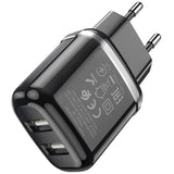 Netzladegerät Dual USB – Hoco N4 2.4A Schwarz