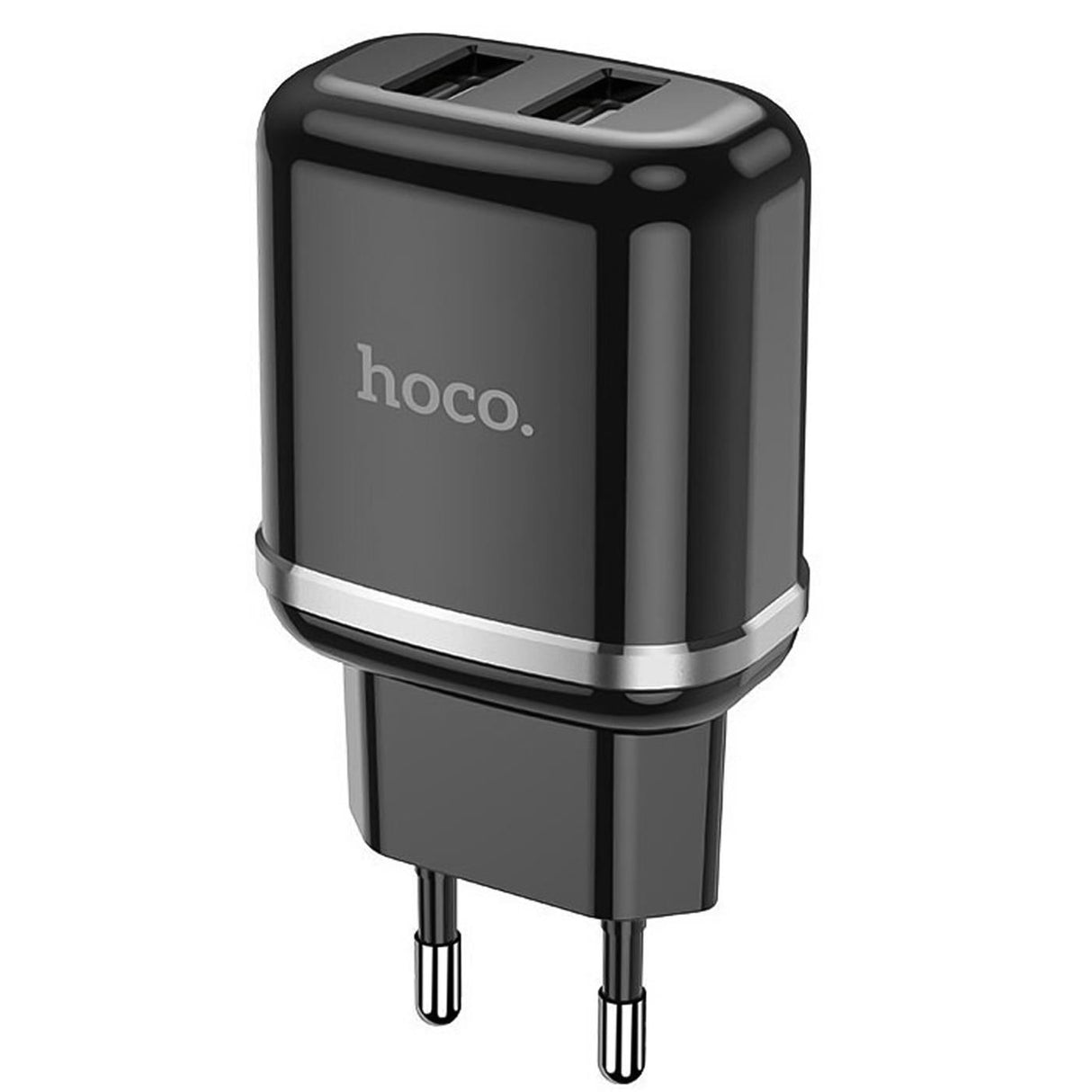 Netzladegerät Dual USB – Hoco N4 2.4A Schwarz