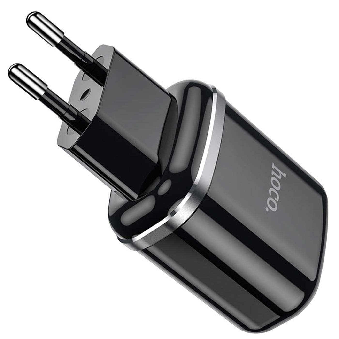 Netzladegerät Dual USB – Hoco N4 2.4A Schwarz