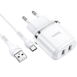 Netz-Ladegerät 2x USB – 2.4A Universal