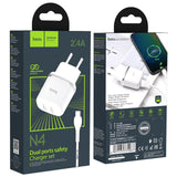 Netz-Ladegerät Hoco - N4 Typ C - Weiss
